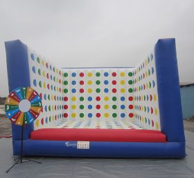 T11-313 เด็กและผู้ใหญ่ Inflatable Twist สนุกเกมกีฬารสชาติ