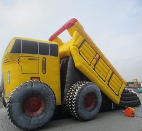 T8-373 รถบรรทุกมอนสเตอร์ยักษ์สไลด์แห้งพองสำหรับเด็ก