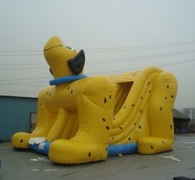 T8-539 สุนัขสีเหลืองเด็กสไลด์ทำให้พอง