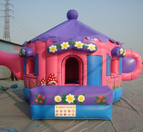 T2-2422 สีชมพู trampoline พอง