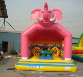 T2-398 สีชมพูช้าง trampoline พอง