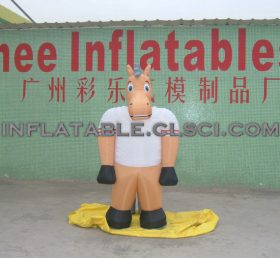 M1-7 การ์ตูนมือถือ Inflatable สำหรับม้า