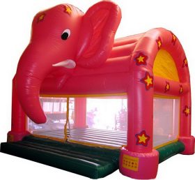 T2-1103 ช้างสีแดง trampoline พอง