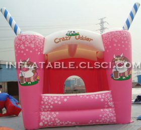T2-2847 สีชมพู trampoline พอง