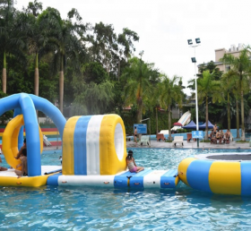 S44 Aqua Park Airtight เกมน้ำลอยในทะเลพองขนาดใหญ่ trampoline น้ำสำหรับเด็กและผู้ใหญ่