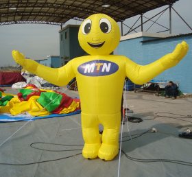 Cartoon2-105 บทบาท Inflatable สีเหลืองกลางแจ้ง