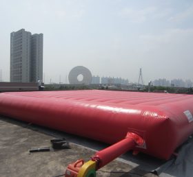 T2-3227 สีแดง Inflatable Air Cushion เกมกีฬาทำให้พอง