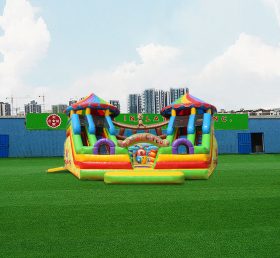 T6-849 ลิง Circus Inflatable สนามเด็กเล่น