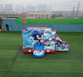 T2-4709 ปราสาท Sonic Inflatable พร้อมสไลด์