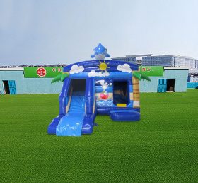 T2-4890 Funhouse ชายหาด Inflatable Combo
