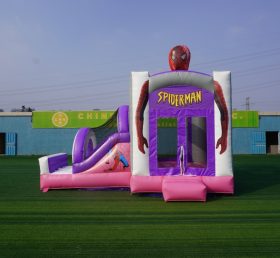 T2-6009 ปราสาท Spider-Man Inflatable พร้อมสไลด์