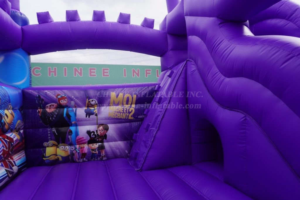 T5-673B Minion theme bouncy castle with slide