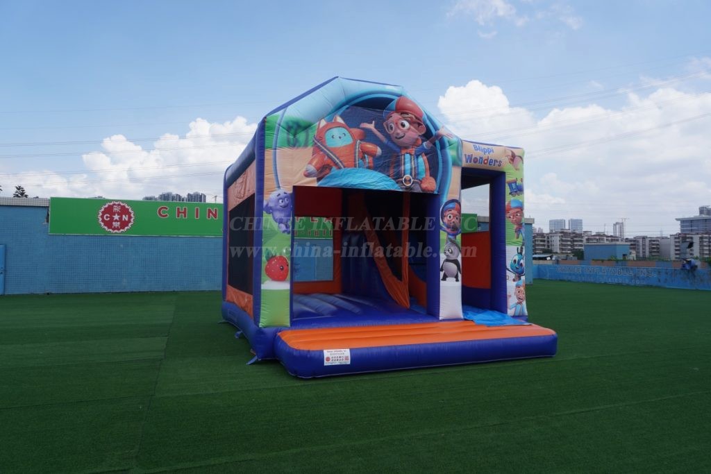 T2-8111 Blippi Wonders Bouncy Castle With Slide
