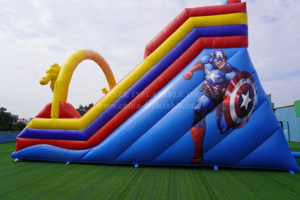 T8-4800 Marvel superhero theme inflatable slide