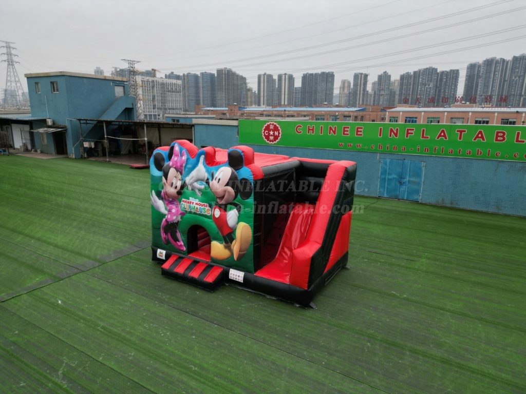 T2-4200B Disney themed bouncy castle with slide
